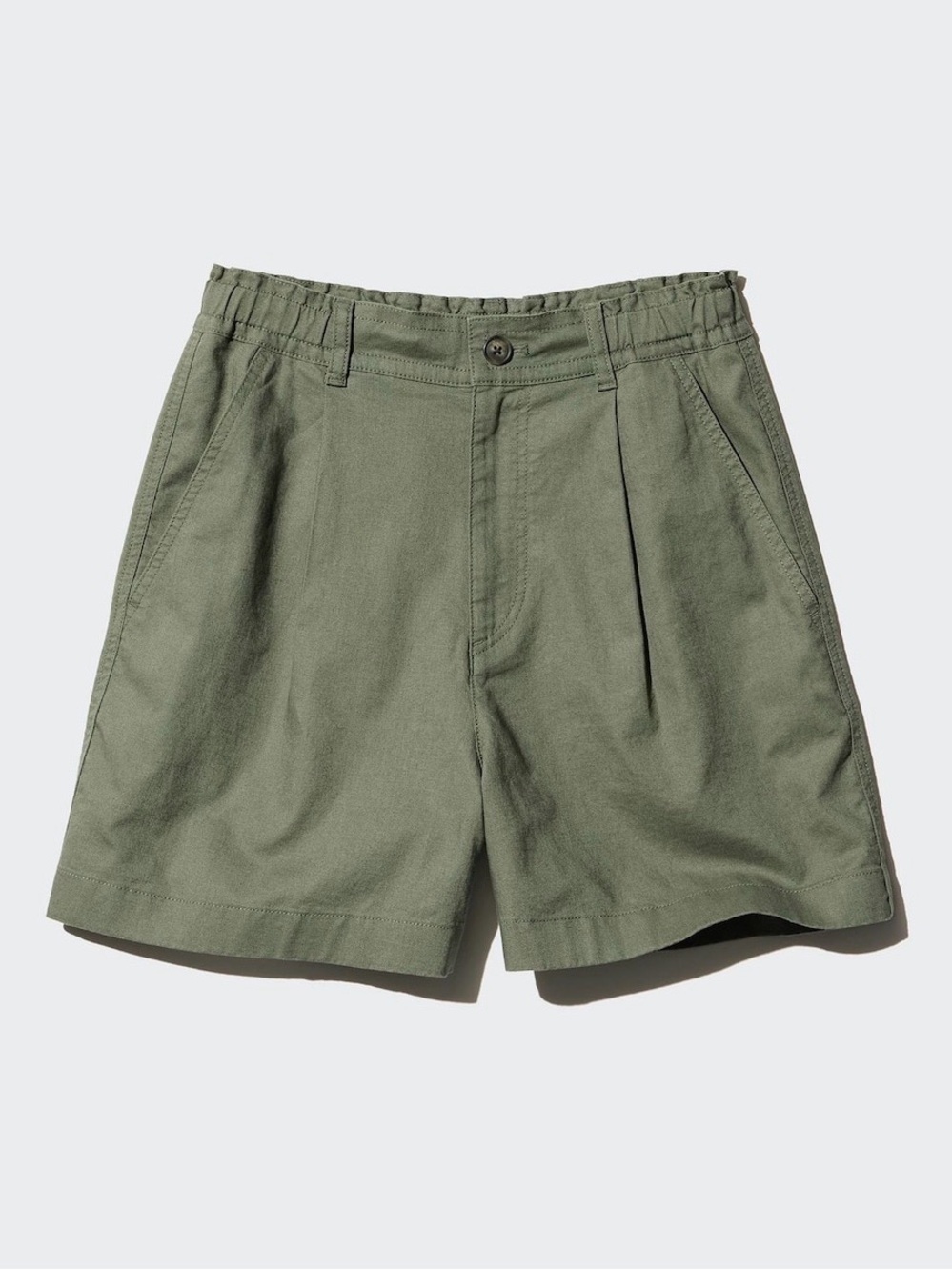 Uniqlo linen cotton shorts olive M